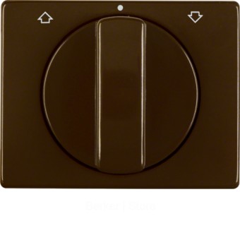 Центральная панель с вращающейся ручкой для жалюзийного поворотного выключателя, Arsys, цвет: коричневый, глянцевый