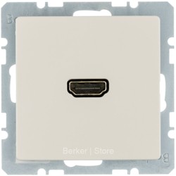 3315436082 BERKER  BMO HDMI-CABLE, Q.1/3/7, цвет: белый, с эффектом бархата