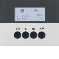 quicklink - Таймер для вставки выключателя, радиошина KNX, K.5, цвет: алюминиевый