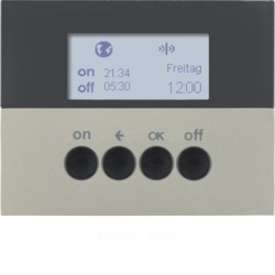 quicklink - Таймер для вставки выключателя, радиошина KNX, K.5, цвет: нержавеющая сталь