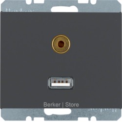 BMO USB/3.5mm AUDIO, K.1, цвет: антрацитовый
