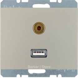 BMO USB/3.5mm AUDIO, K.5, цвет: стальной лак
