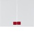 Клавиши с красной линзой, K.1, цвет: полярная белизна, глянцевый