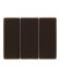 Клавиши для трехклавишного выключателя, Arsys, цвет: коричневый, глянцевый