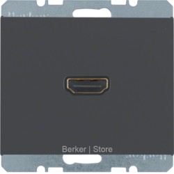 HDMI розетка, K.1, цвет: антрацитовый