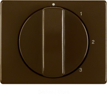 Центральная панель с вращающейся ручкой для 3-уровневого выключателя, Arsys, цвет: коричневый, глянцевый