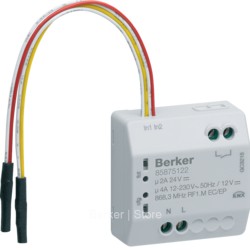 quicklink - Исполнительное устройство, 1-канальное и бинарный вход, 2-канальный, радиошина KNX, для скрытого монтажа