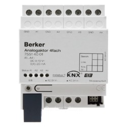 KNX - Аналоговое исполнительное устройство, 4канальное, цвет: светло-серый