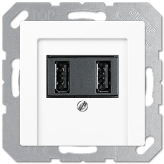 S/B1 - USB зарядка для портативных устройств, Белый Матовый