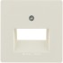 14096082 BERKER  Центральная панель для розетки UAE, Q.х, цвет: белый, с эффектом бархата