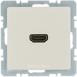 3315426082 BERKER  BMO HDMI, Q.1/3/7, цвет: белый, с эффектом бархата