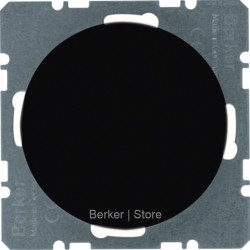 10092045 - Berker Центральная панель для вывода кабеля, R.classic, цвет: черный, глянцевый