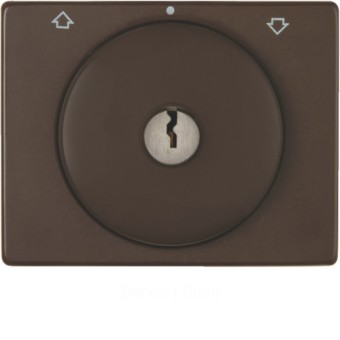 Центральная панель с замком к жалюзийному замочному выключателю, Arsys, цвет: коричневый, глянцевый