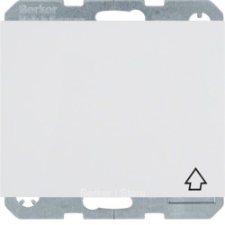47517109 - Berker Штепсельная розетка SCHUKO с откидной крышкой, K.1, цвет: полярная белизна, глянцевый