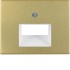 Центральная панель для UAE/E-DAT Design/Telekom розетка ISDN, Arsys, металл, цвет: золотой