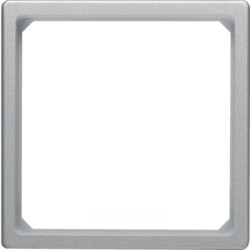 Переходная рамка для центральной панели 50 x 50 мм, Q.1/Q.3, цвет: алюминиевый, бархатный лак