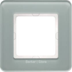 10116079 - Berker Рамкa, Q.7, 1-местная, стекло, цвет: полярная белизна
