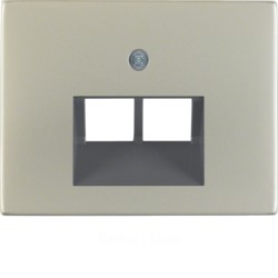 Центральная панель для UAE/E-DAT Design/Telekom розетка ISDN, K.5, цвет: нержавеющая сталь
