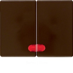 Клавиши с красной линзой, Arsys, цвет: коричневый, глянцевый