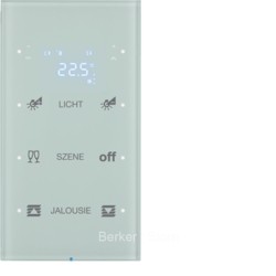 Touch Sensor, 3-канальный с регулятором температуры помещения, R.3, сконфигурирован, цвет: полярная белизна