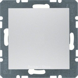 10091404 - Berker Заглушка с центральной панелью, S.1/B.3/B.7, цвет: алюминиевый, матовый