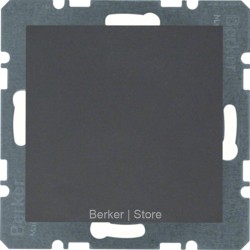 10091606 - Berker Заглушка с центральной панелью, S.1/B.3/B.7, цвет: антрацитовый, матовый