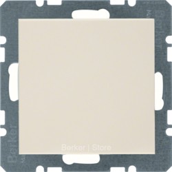10098982 - Berker Заглушка с центральной панелью, S.1, цвет: бежевый, глянцевый