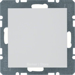 10098989 - Berker Заглушка с центральной панелью, S.1, цвет: полярная белизна, глянцевый