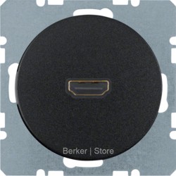HDMI розетка, R.1/R.3, цвет: черный