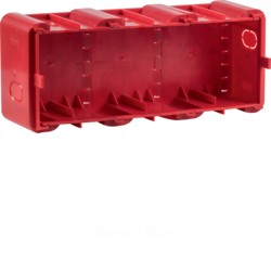 18720030 - Berker Монтажная коробка, R.8, 3-местная, цвет: красный