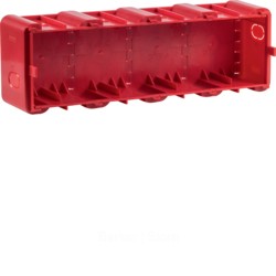 18720040 - Berker Монтажная коробка, R.8, 4-местная, цвет: красный