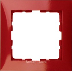 10118962 - Berker Рамкa, S.1, цвет: красный, глянцевый