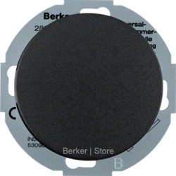 28352045 BERKER - Дополнительное устройство для универсального поворотного диммера с "Soft"-регулировкой, R.1, цвет: черный, глянцевый