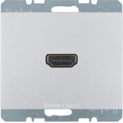HDMI розетка, K.5, цвет: лакированный алюминий