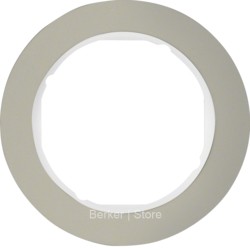 10112014 - Berker Рамка, R.classic, 1-местная, нержавеющая сталь, цвет: полярная белизна