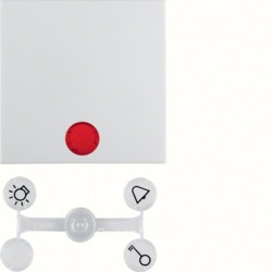 Клавиша в комплекте с 5 линзами, S.1, цвет: полярная белизна, глянцевый