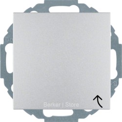 Штепсельная розетка SCHUKO с откидной крышкой, S.1/B.3/B.7, цвет: алюминиевый, матовый
