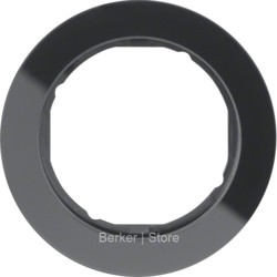 10112016 - Berker Рамка, R.classic, 1-местная, стекло, цвет: черный