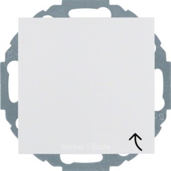 47448989 - Berker Штепсельная розетка SCHUKO с откидной крышкой, S.1, цвет: полярная белизна, глянцевый
