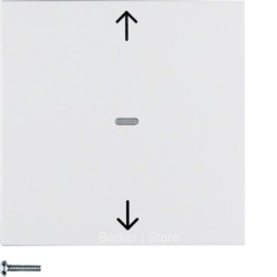 quicklink - Кнопка для вставки жалюзи, S.1/B.3/B.7, цвет: полярная белизна