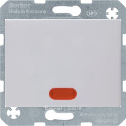 Arsys - Перекрестный Выключатель 1-клавишный,с подсветкой, Глянцевый Белый