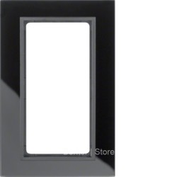 13096616 - Berker Рамка с большим вырезом, B.7, цвет: черный