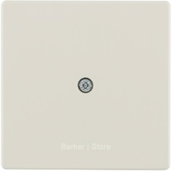 10196082 BERKER  Центральная панель для VDo-розеток и кабельного вывода, Q.1/3/7, цвет: белый, с эффектом бархата