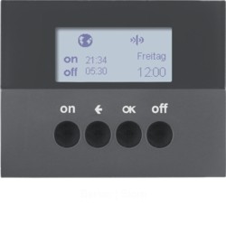 quicklink - Таймер для вставки выключателя, радиошина KNX, K.1, цвет: антрацитовый