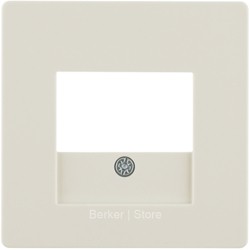 10336082 BERKER  Центральная панель для розетки TAE, Q.х, цвет: белый, с эффектом бархата